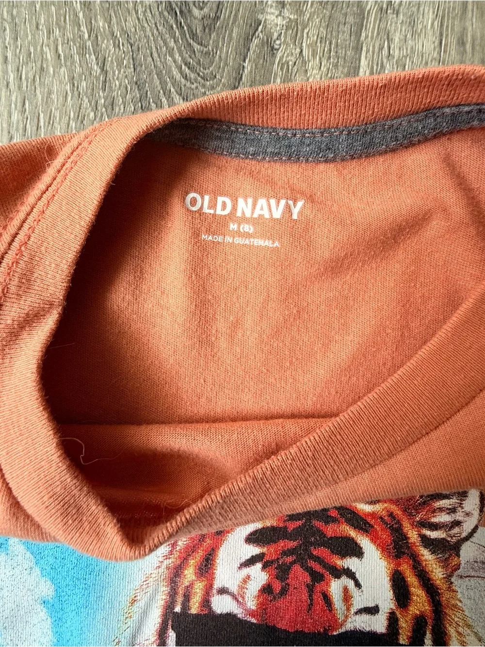 Place Coral Kids M(8) Graphic Tiger Astronaut Tee